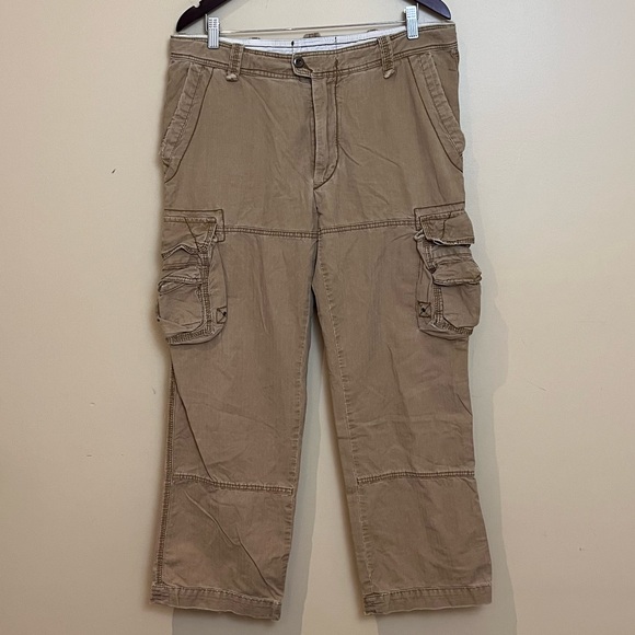 Polo Ralph Lauren Paratrooper Military Cargo Pants - Men's Size 36 X 28 - Tan